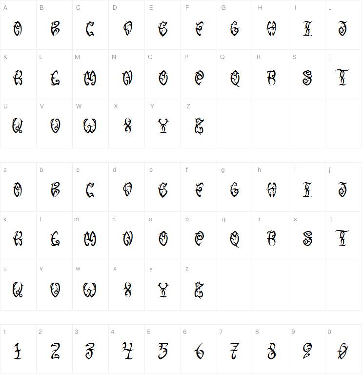 VTC Tribal Three字体