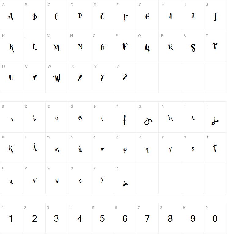 Vtks Black Hair字体