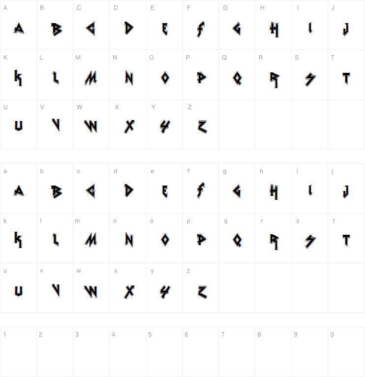 VTKS Rude Metal字体