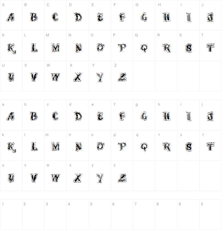 VTKS Scrubbled字体
