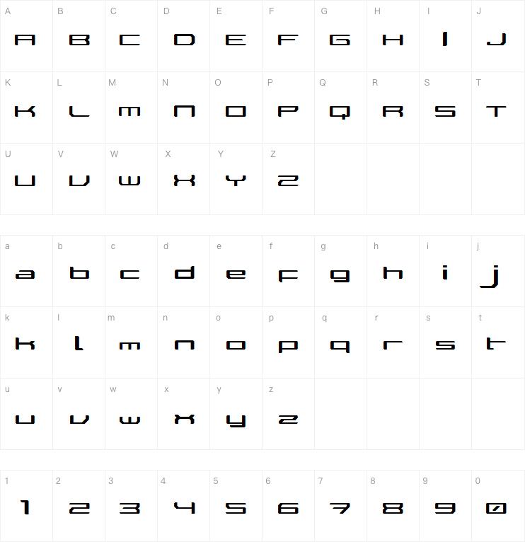 Walker Bot LDR字体