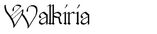 Walkiria字体