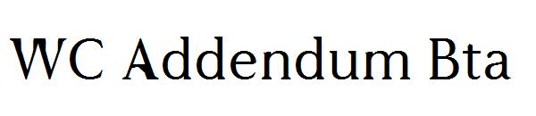 WC Addendum Bta字体