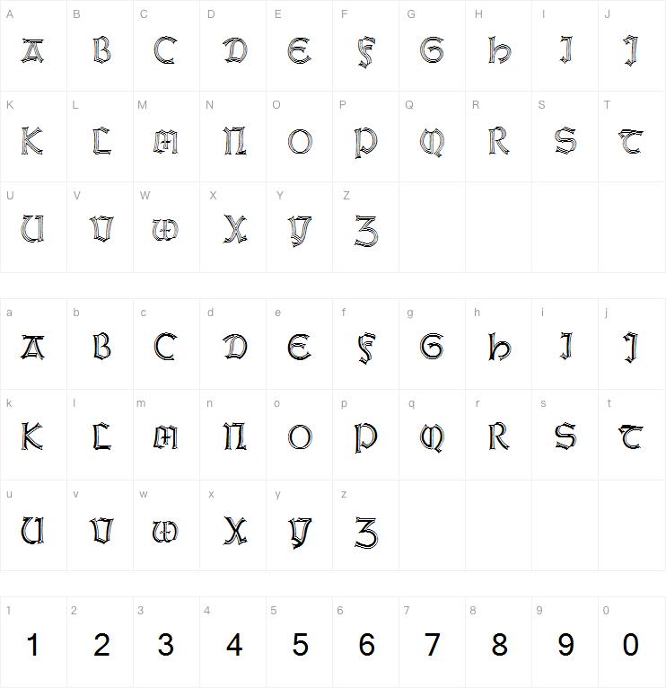 Weiss Gotnitials字体