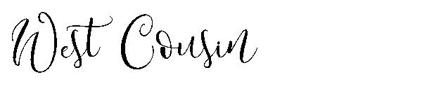West Cousin字体