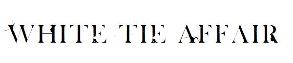 White Tie Affair字体