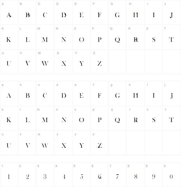 White Tie Affair字体