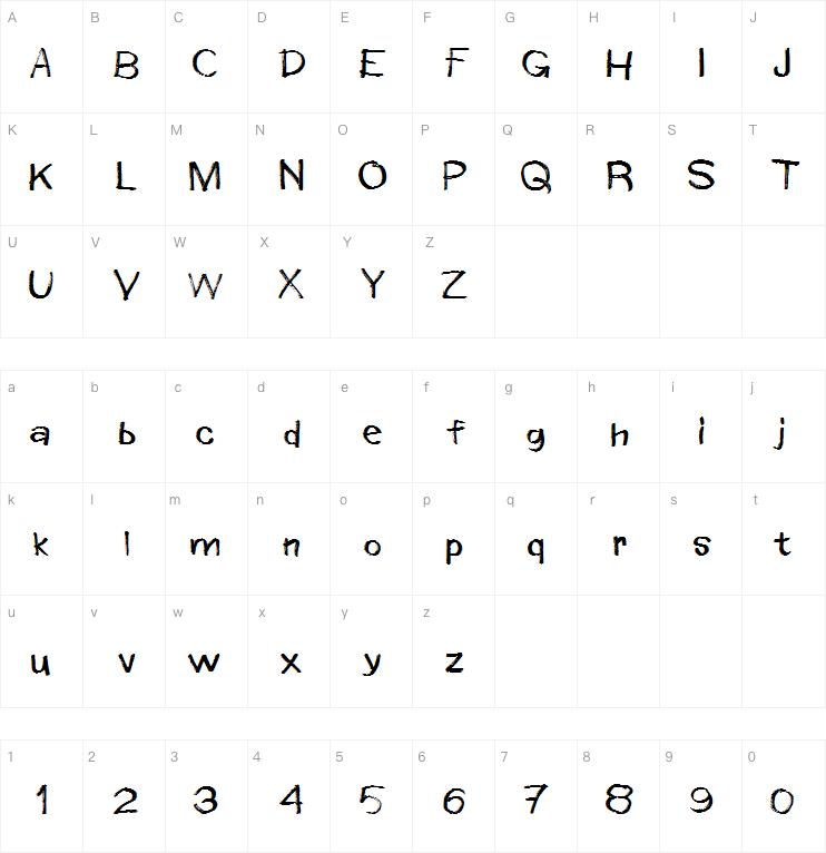 Window Markers字体