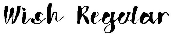 Wish Regular字体