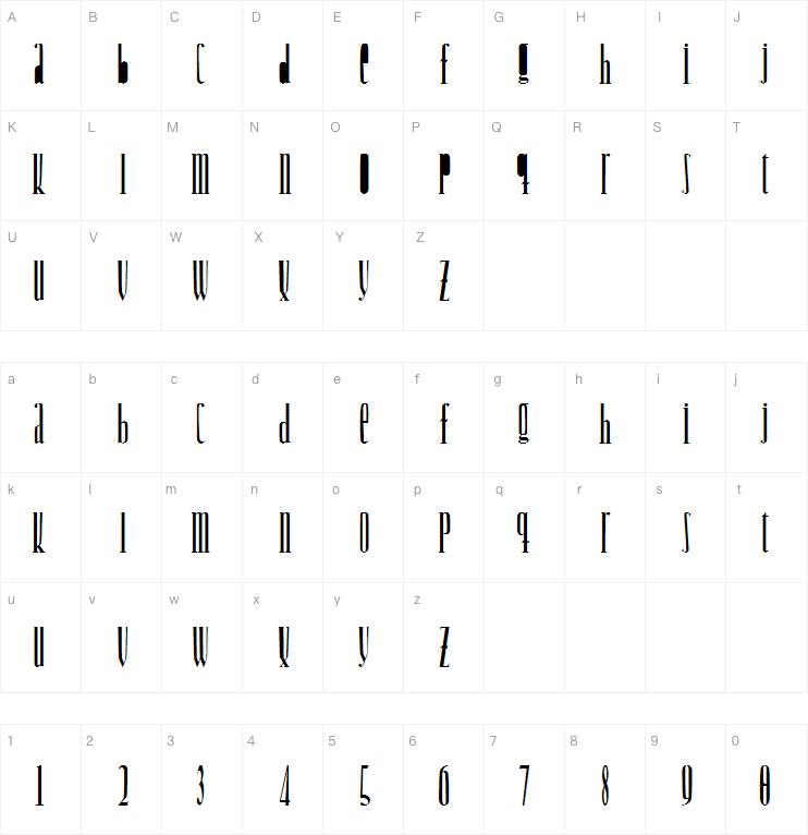 Woodcutter Jet-Set字体