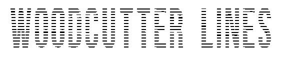 Woodcutter Lines字体