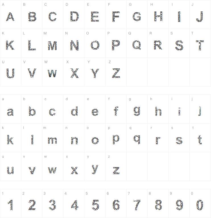 Woodcutter Points字体