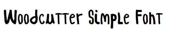 Woodcutter Simple Font字体
