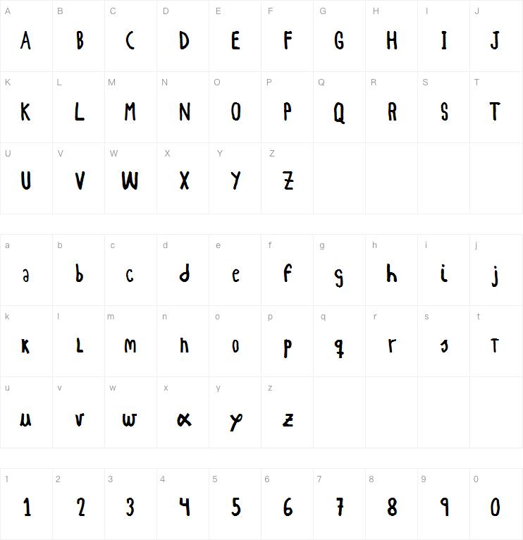 Woodcutter Simple Font字体