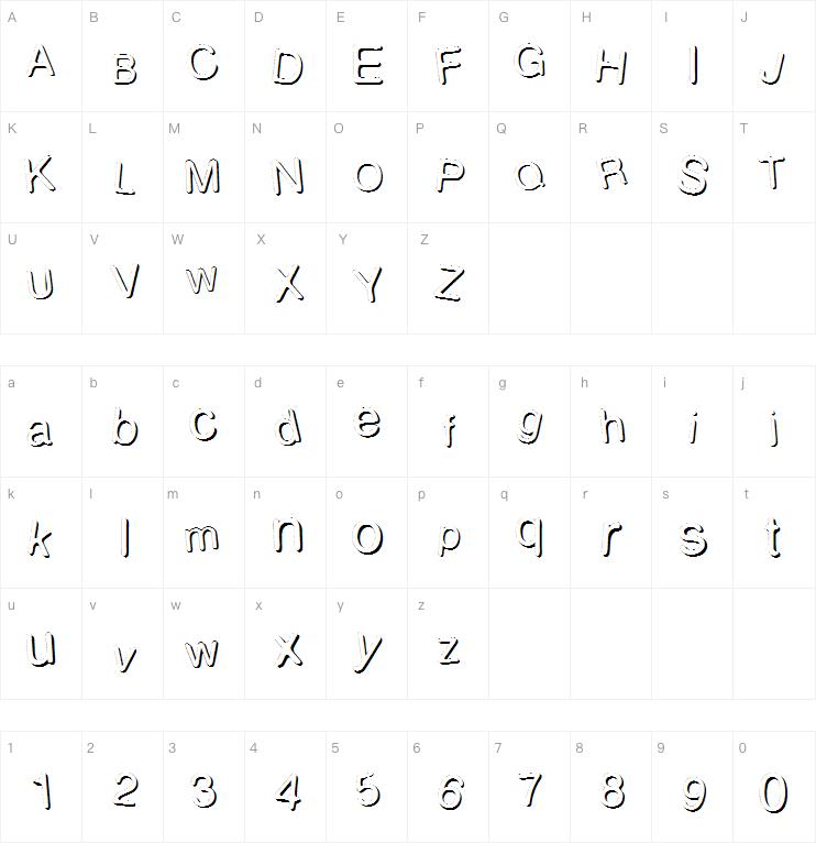 Woodcutter Sutil Shadow字体