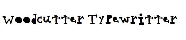 Woodcutter Typewritter字体
