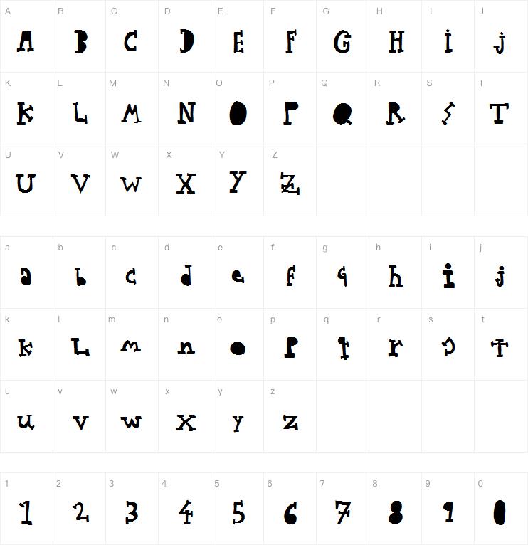 Woodcutter Typewritter字体