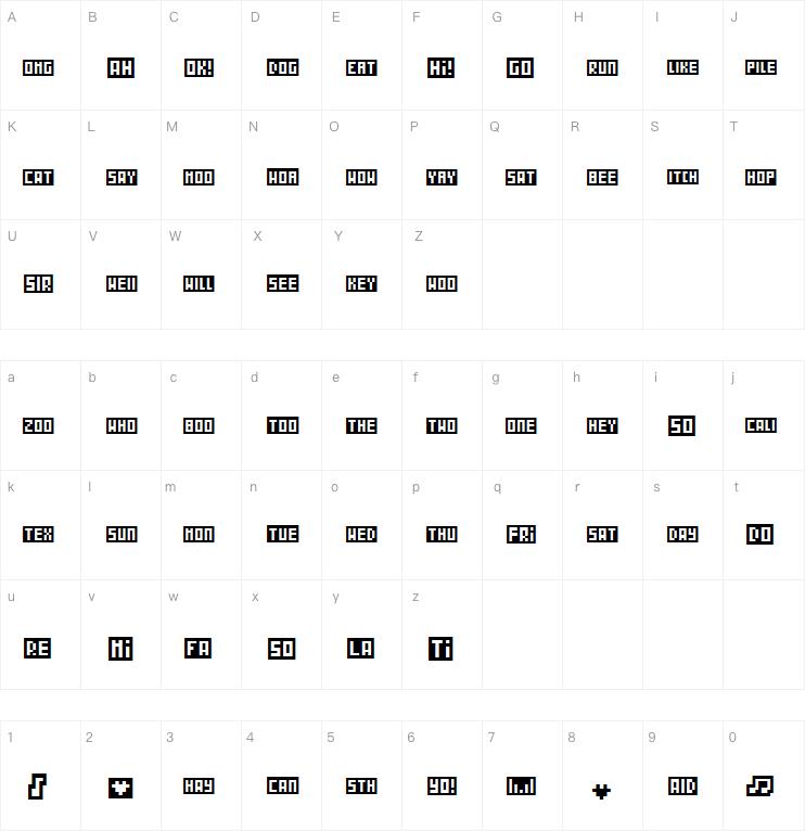 WordBits字体