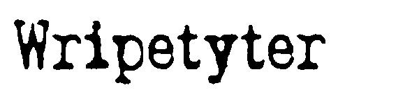 Wripetyter字体
