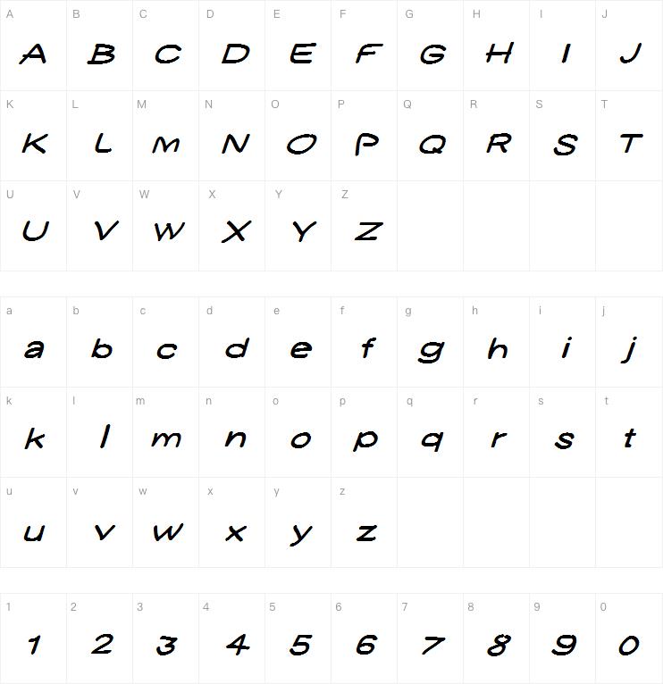 Yukathin N.Conte Smile字体