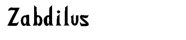 Zabdilus字体