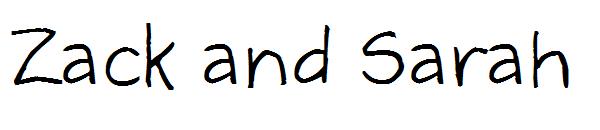 Zack and Sarah字体