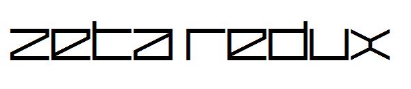 Zeta Redux字体