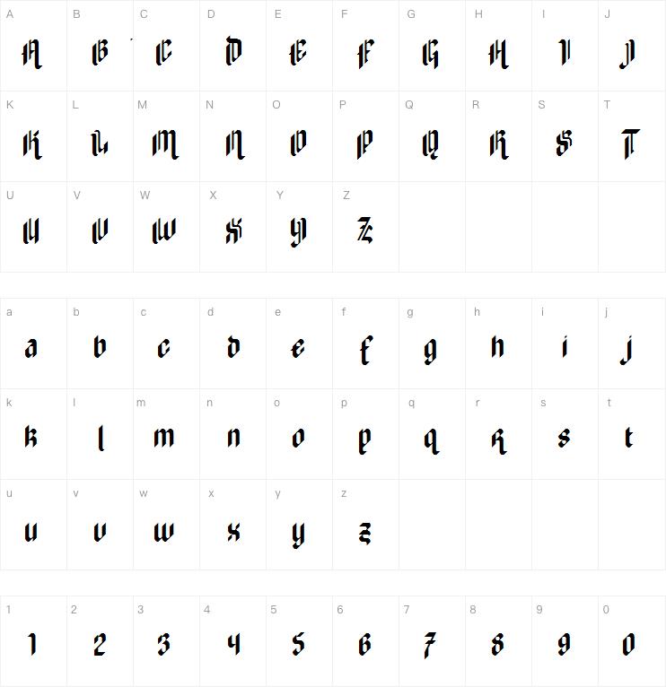 Zilverstone Eye字体