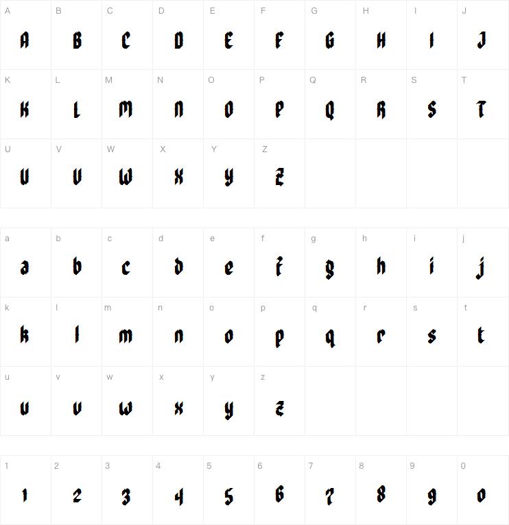 Zoulsister plus eYe/FS字体
