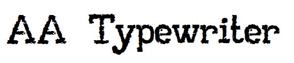 AA Typewriter字体