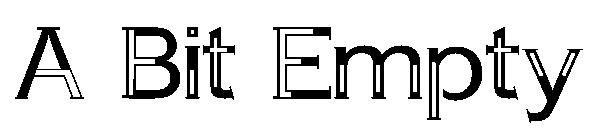 A Bit Empty字体