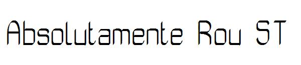 Absolutamente Rou ST字体