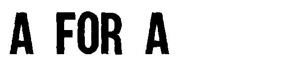 A For A字体