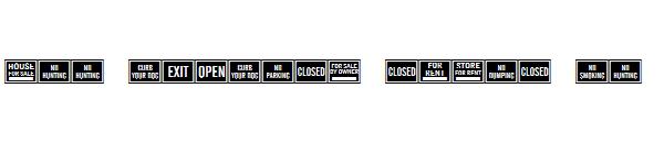 All Purpose Signs JL字体