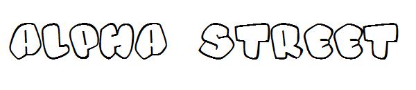 Alpha Street字体