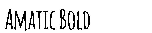 Amatic Bold字体