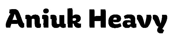 Aniuk Heavy字体