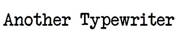 Another Typewriter字体