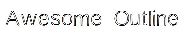 Awesome Outline字体