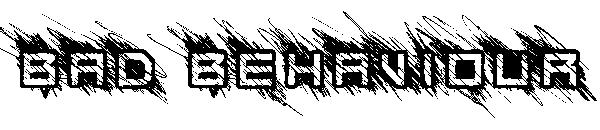 Bad Behaviour字体