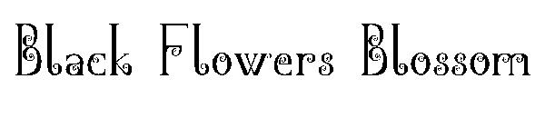 Black Flowers Blossom字体