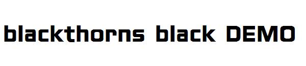 blackthorns black DEMO字体