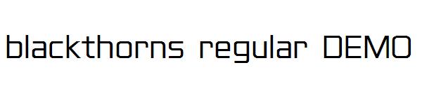 blackthorns regular DEMO字体