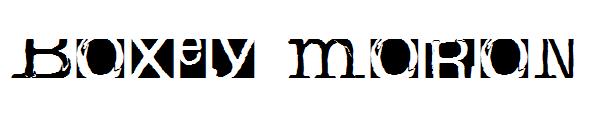 Boxey Moron字体