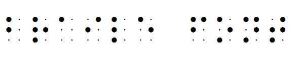 Braile Font字体