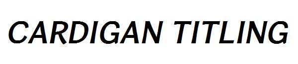 Cardigan Titling字体
