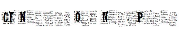 CF Nelson Old NewsPaper字体