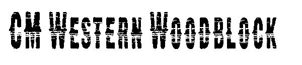 CM Western Woodblock字体