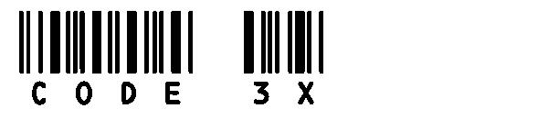 Code 3X字体