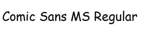 Comic Sans MS Regular字体